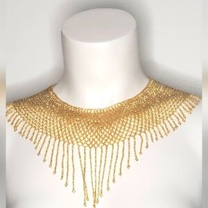 Necklace handmade  pattern-beaded- from and artist Playa del Carmen -Mexico
